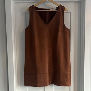 LOFT Rich Brown Sleeveless Dress